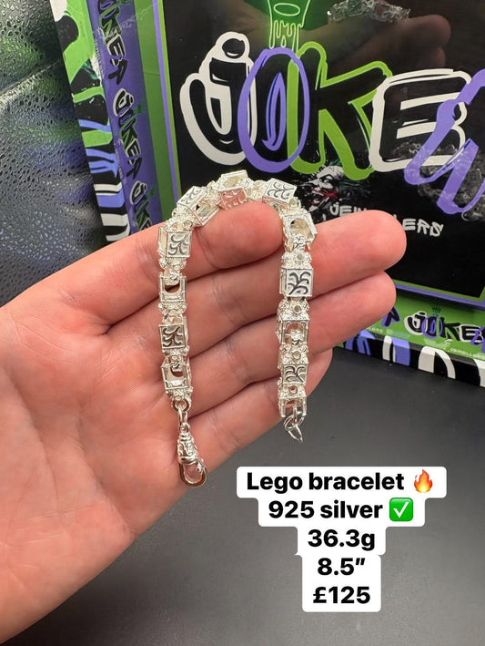 Silver Lego bracelet