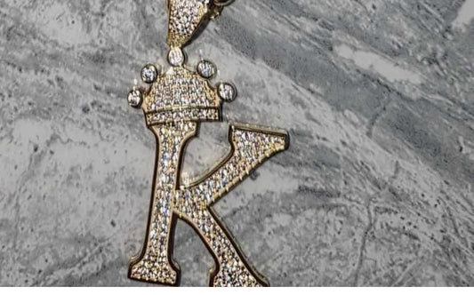 K initials 9 carat gold PRE ORDER!