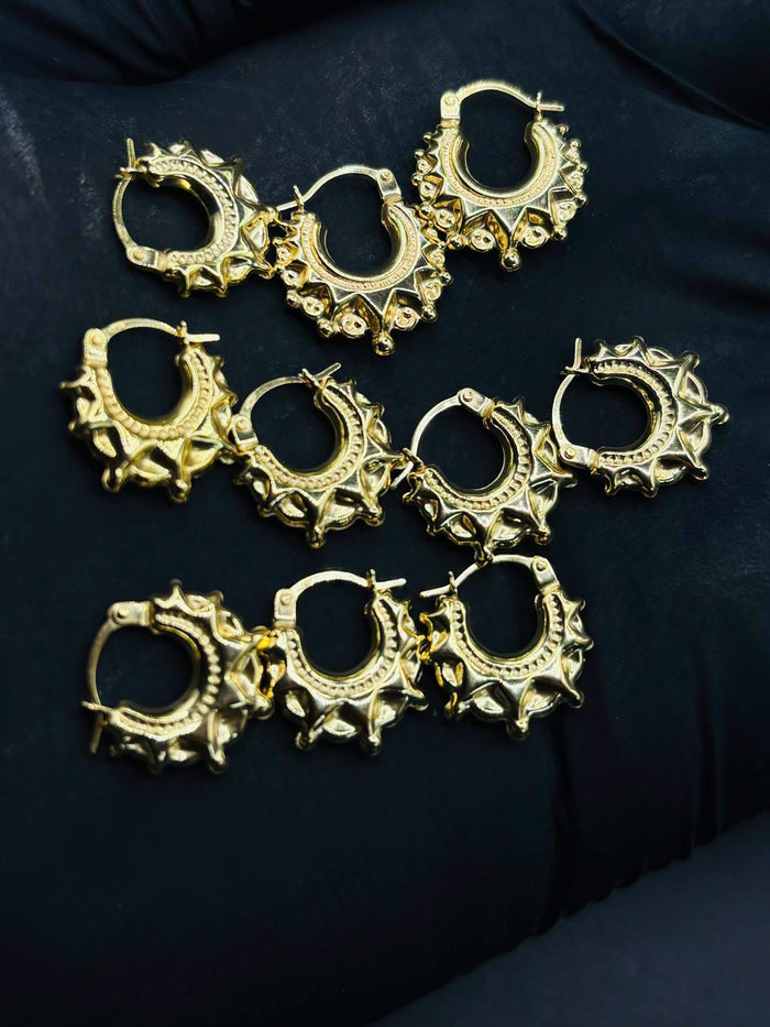 9 carat gold xs creoles