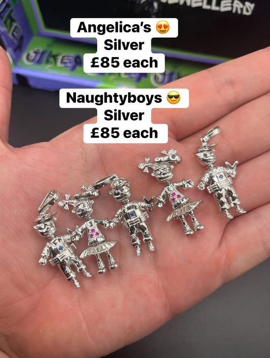 Naughtyboy pendants silver
