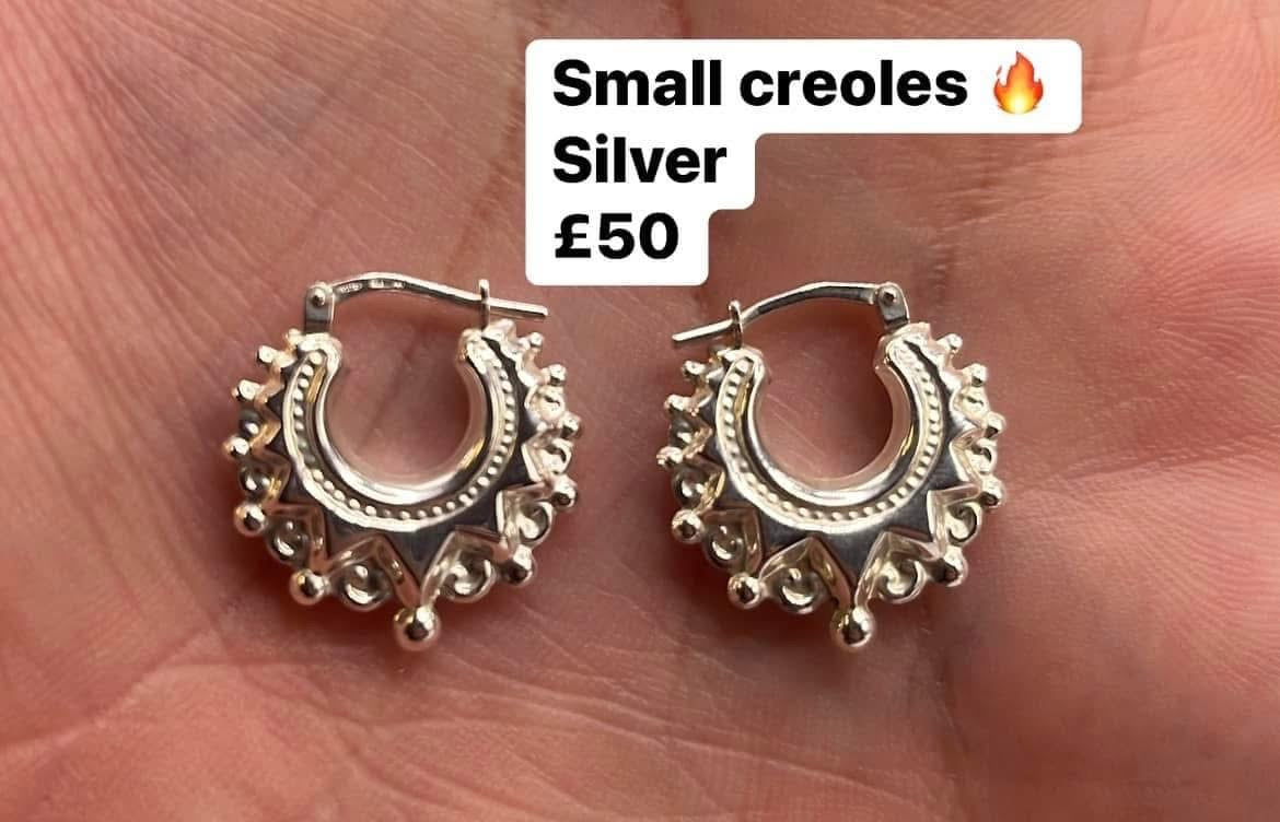 Silver creoles