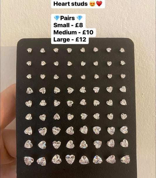 Large silver studs