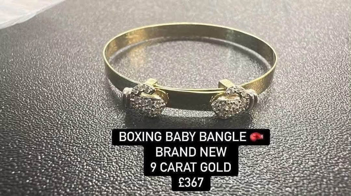 Gold baby bangle