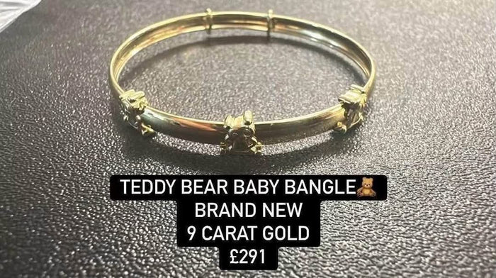 Gold baby bangle
