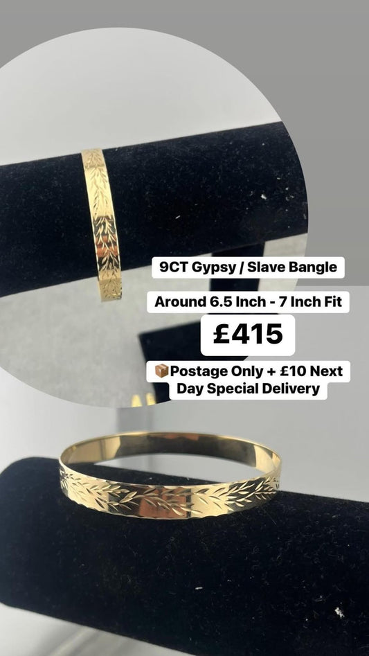 Slave bangle 9 carat gold